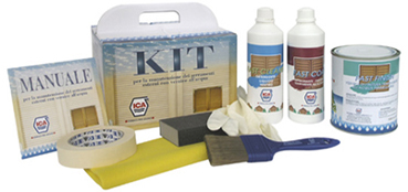 KIT PER LA MANUTENZIONE DEI SERRAMENTI CON PRODOTTI ALL'ACQUA