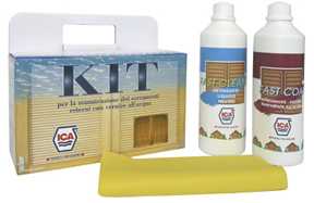 KIT PER LA MANUTENZIONE DEI SERRAMENTI CON PRODOTTI ALL'ACQUA